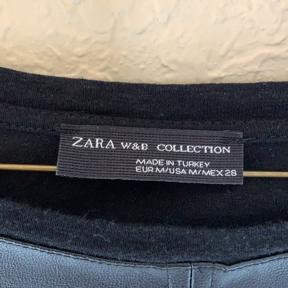 Zara Leather & Lace Top - Picture 2 of 4